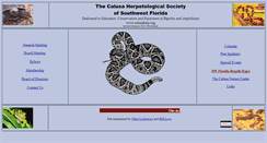 Desktop Screenshot of calusaherp.org