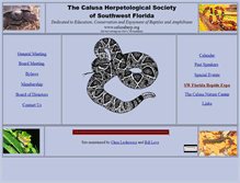 Tablet Screenshot of calusaherp.org